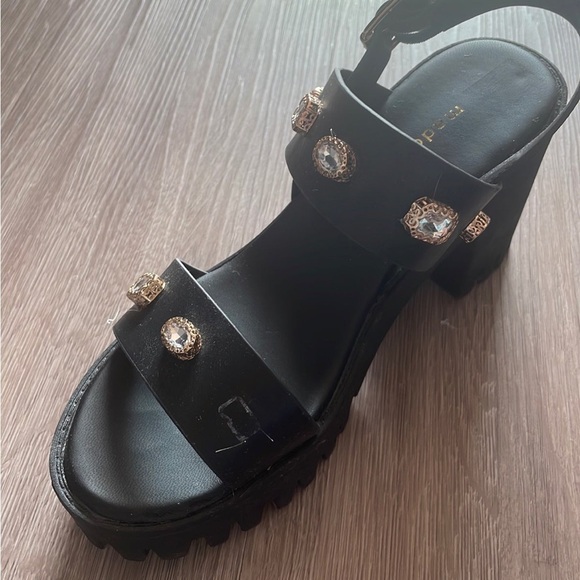 Madden Girl Jeweled Block Heels - Picture 2 of 4